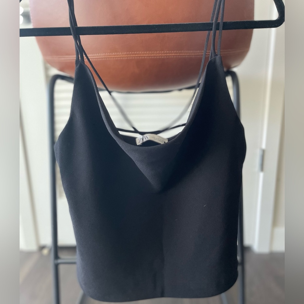 Zara black blouse